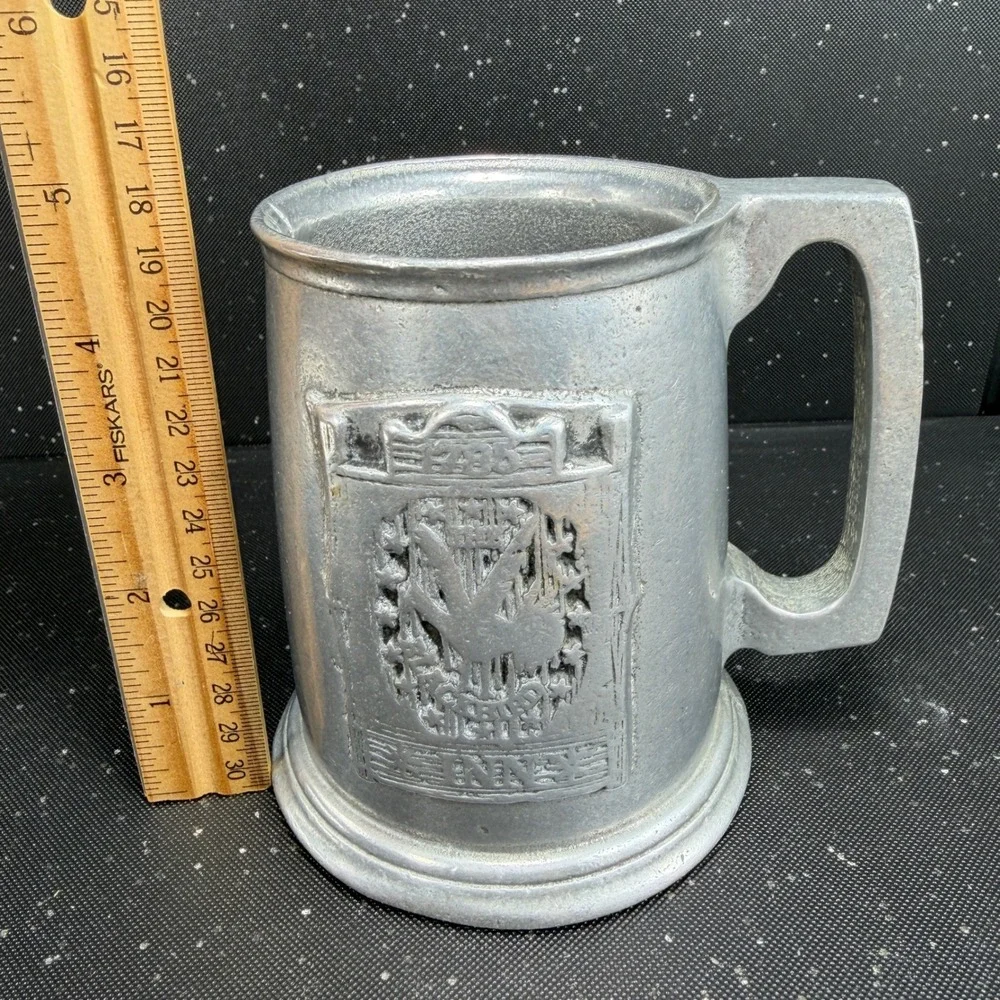 Vintage Wilton Armetale Blackbird Inn 1786 Pewter Beer Stein Tankard Mug 5in